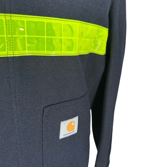 Carhartt Junya Watanabe Comme des Garçons Mens Blue Reflector Work Jacket Size M